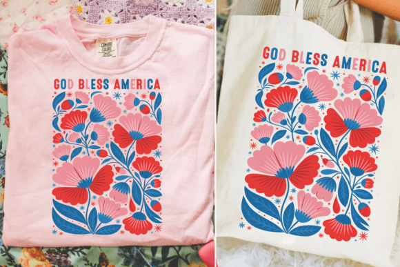 Boho God Bless America Floral Png: A Design Resource Evaluation