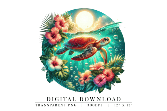 Bringing the Ocean Home: The Art of Tropical Sea Turtle Sunset Design