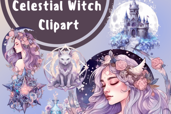 Celestial Witch Sublimation Clipart Guide