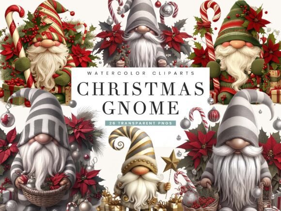 Christmas Gnome Clipart Bundle: A Festive Resource for Creators