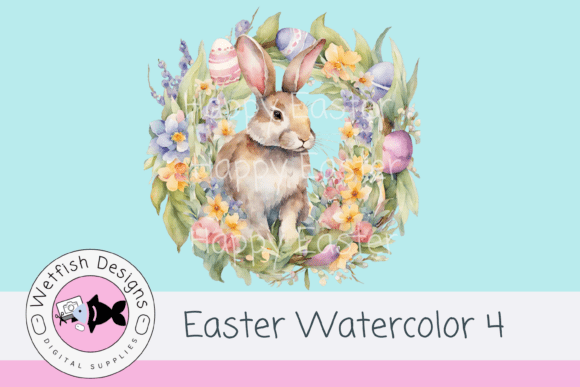 Easter Watercolor 4: A Versatile Asset for Creative Projects