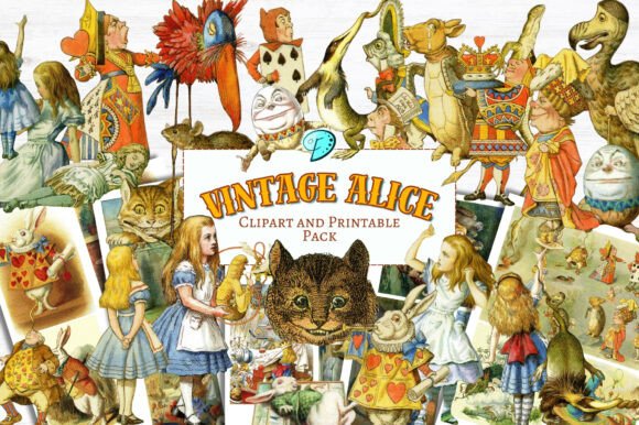 Evaluating the Vintage Alice Coloured Clipart Pack