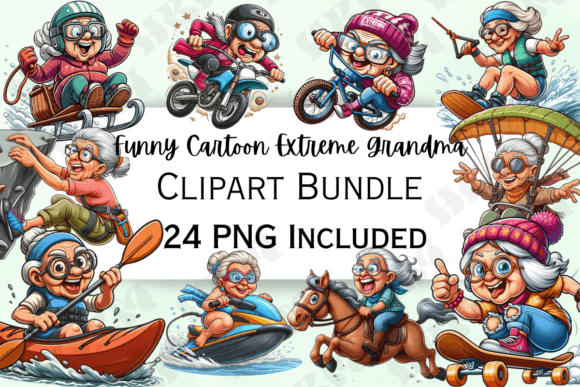 Funny Extreme Grandma Clipart: A Strategic Asset for Creative Projects