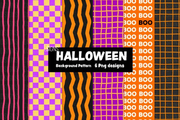 Halloween Background Cute Pattern Bundle
