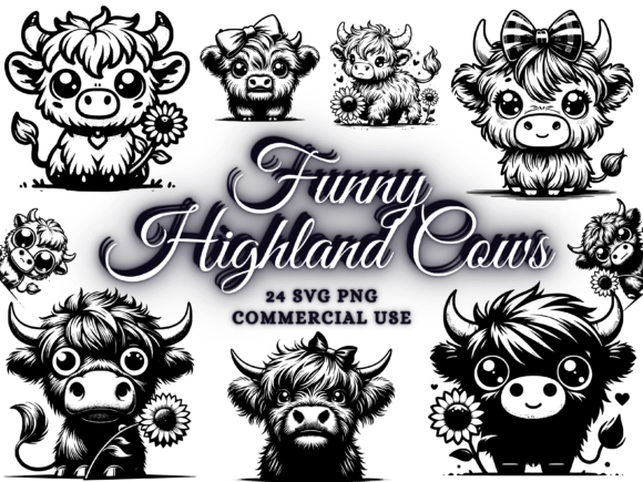 Highland Cow Svg Highland Cow Png Bundle: A Creative Resource for Makers and Entrepreneurs