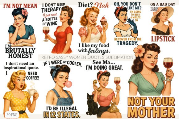 Retro Sassy Women Quotes Sublimation: Injecting Vintage Attitude into Modern Crafts