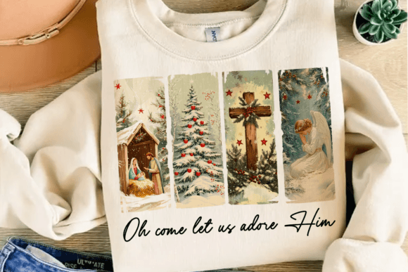 Transforming Holiday Marketing with Oh Come Let Us Adore Him Sublimation Assets